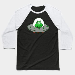 Alien UFO Sloth Baseball T-Shirt